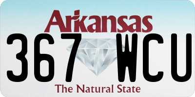 AR license plate 367WCU