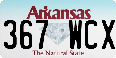 AR license plate 367WCX