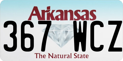 AR license plate 367WCZ