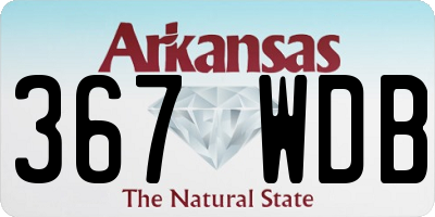 AR license plate 367WDB