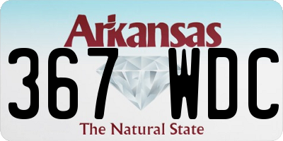 AR license plate 367WDC
