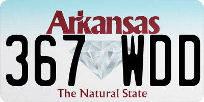 AR license plate 367WDD