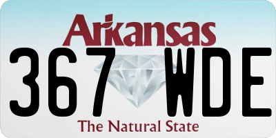 AR license plate 367WDE