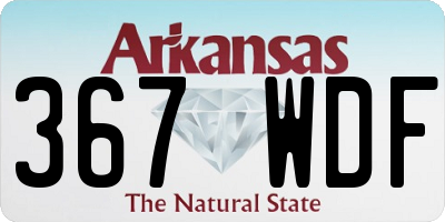 AR license plate 367WDF