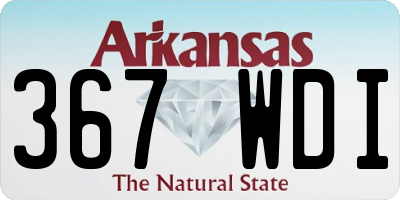 AR license plate 367WDI