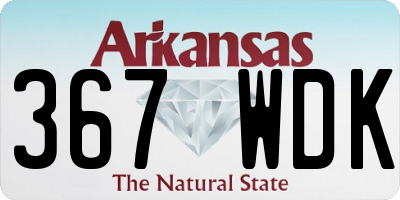 AR license plate 367WDK
