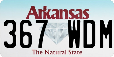 AR license plate 367WDM