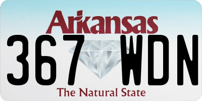 AR license plate 367WDN