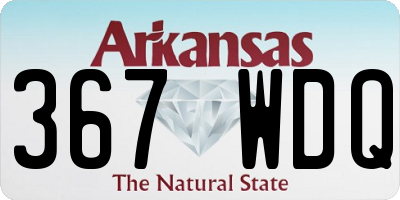 AR license plate 367WDQ