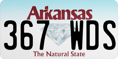 AR license plate 367WDS