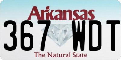 AR license plate 367WDT