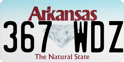 AR license plate 367WDZ