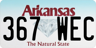 AR license plate 367WEC