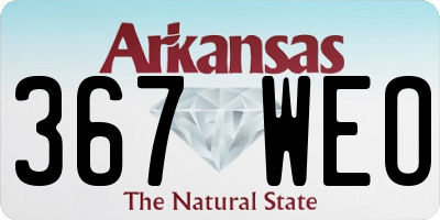 AR license plate 367WEO