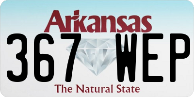 AR license plate 367WEP