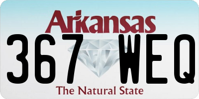 AR license plate 367WEQ