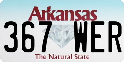 AR license plate 367WER