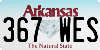 AR license plate 367WES