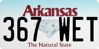 AR license plate 367WET
