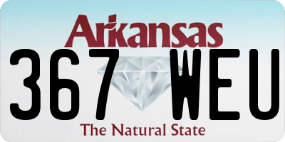 AR license plate 367WEU