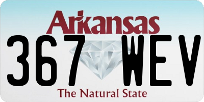 AR license plate 367WEV