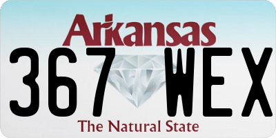 AR license plate 367WEX