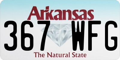 AR license plate 367WFG