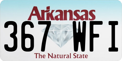 AR license plate 367WFI