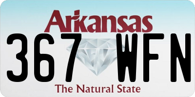 AR license plate 367WFN