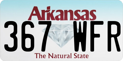 AR license plate 367WFR