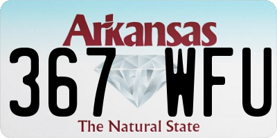AR license plate 367WFU