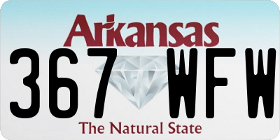 AR license plate 367WFW