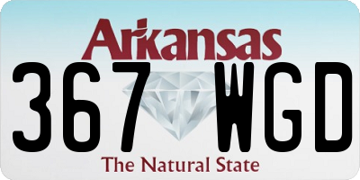 AR license plate 367WGD
