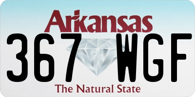 AR license plate 367WGF