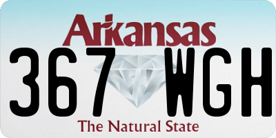AR license plate 367WGH