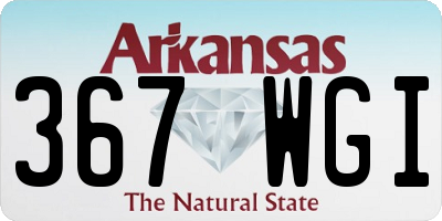 AR license plate 367WGI