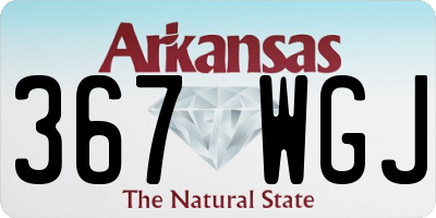AR license plate 367WGJ
