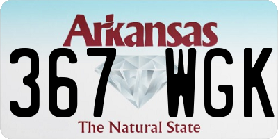 AR license plate 367WGK