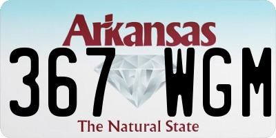AR license plate 367WGM