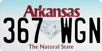 AR license plate 367WGN