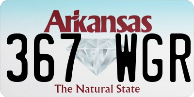 AR license plate 367WGR