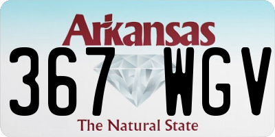 AR license plate 367WGV