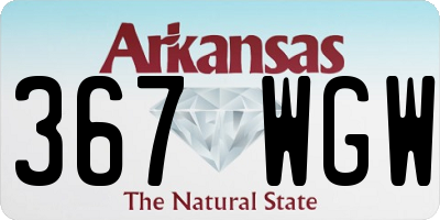 AR license plate 367WGW