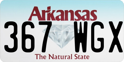 AR license plate 367WGX