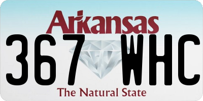 AR license plate 367WHC