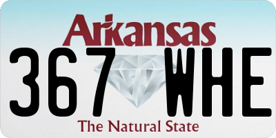 AR license plate 367WHE