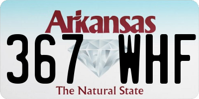 AR license plate 367WHF