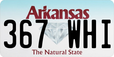 AR license plate 367WHI