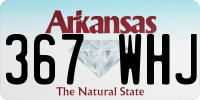 AR license plate 367WHJ