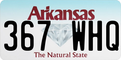 AR license plate 367WHQ